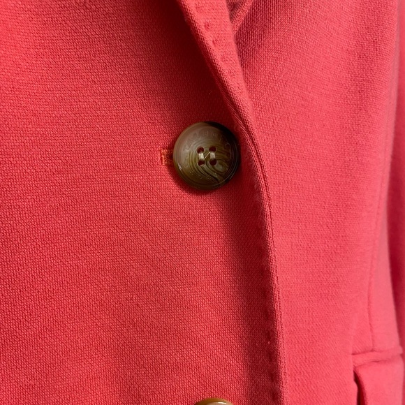EUC Talbots Petite “Aberdeen” melon colored two button blazer, size 10 Petite - Picture 4 of 11